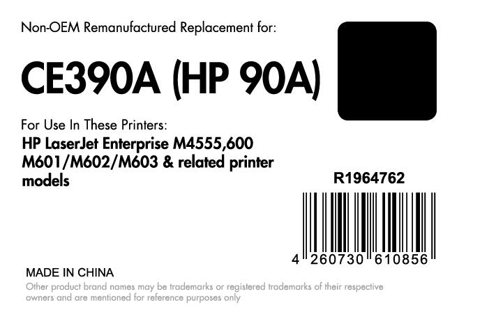 OFFICE-Partner Premium Toner recycelt - alternativ zu HP 90A (CE390A) - schwarz OFFICE-Partner Premium Toner recycelt - alternativ zu HP 90A (CE390A) - schwarz